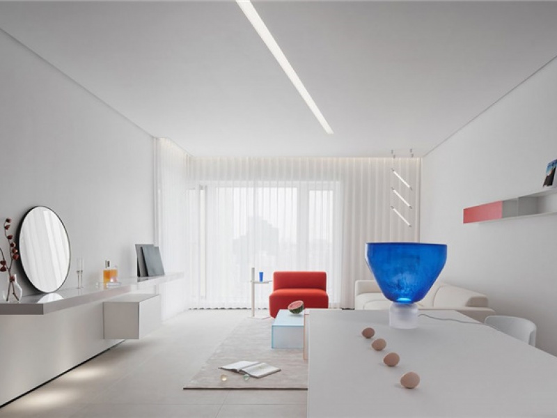 欧神诺瓷砖 |150m² 现代简约风，纯白空间自带艺术感!